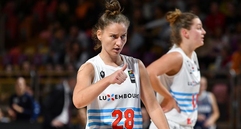 Esmeralda Skrijelj, Luxembourg. Basketball : Luxembourg - Slovaquie, qualification Eurobasket 2023. Coque, Luxembourg. Foto : Stéphane Guillaume