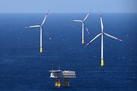 Die grüne Energie für die geplanten Wasserstoff-Fabriken will Shell in riesigen neuen Windparks in der Nordsee produzieren.