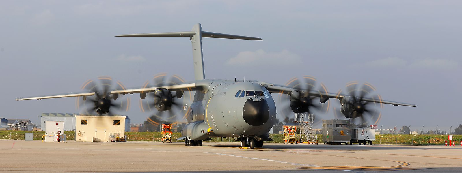 L'Airbus A400M de l'Armée luxembourgeoise peut se visiter à l'aéroport du Findel ce week-end.