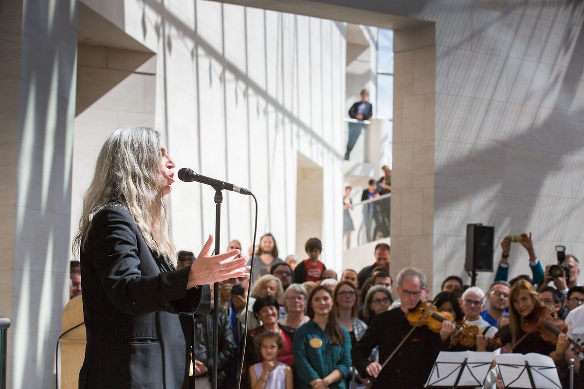Impressionen der Jubiläumsfeier des Mudam, wo man von Samstag früh bis Sonntag Abend durchfeierte.