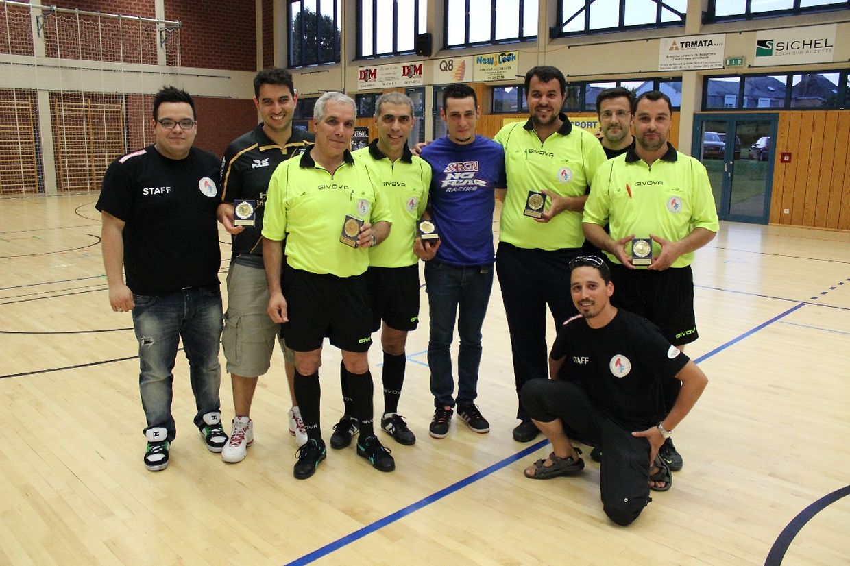 Os árbitros também foram homenageados pelo seu trabalho