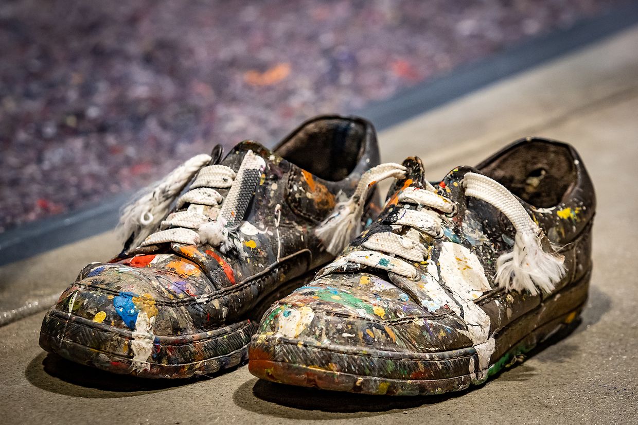 Action Painting Marco Weiten - espace H2O - Differdange -  - 24/09/2020 - photo: claude piscitelli