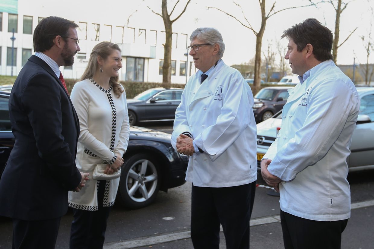 Erbgroßherzog Guillaume und seine Frau Stéphanie besuchten am Donnerstag die Produktionsstätte von Namur in Hamm.