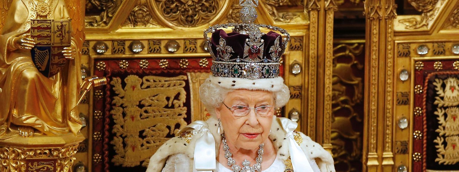 Königin Elizabeth II. während der letztjährigen Thronrede im Londoner Parlament.