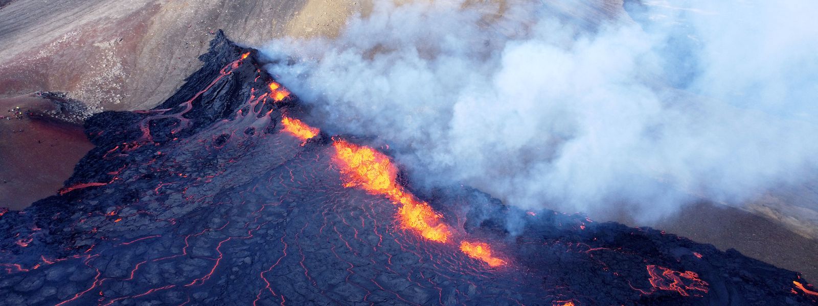 Vergangene Woche ereignete sich in einem Tal nahe dem Berg Fagradalsfjall in Island ein Vulkanausbruch.