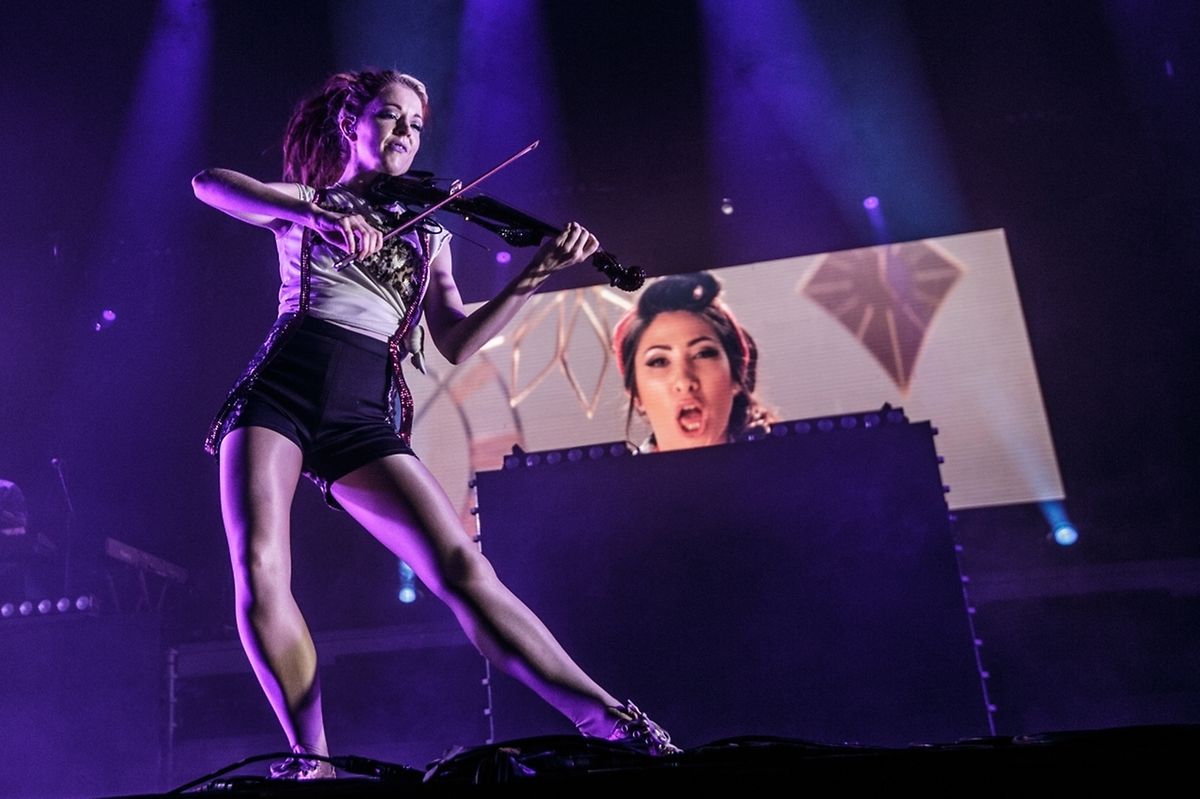 High kicking, genre bending violinist Lindsey Stirling