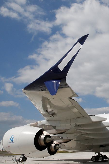 Neue Winglets sollen die A380 attraktiver und effizienter machen.