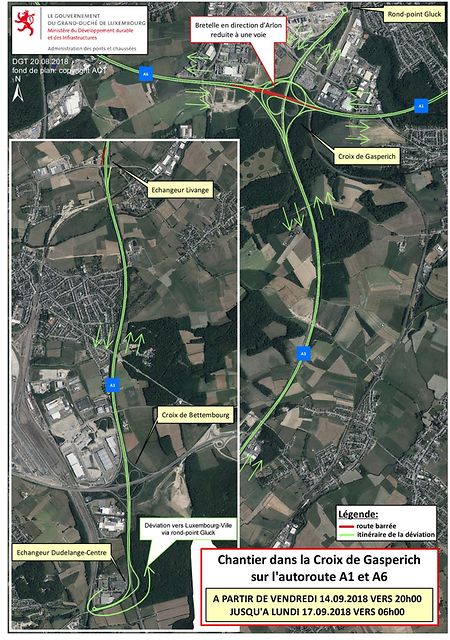 Le trafic sera perturbé dans le secteur dès la fin d'après-midi. 