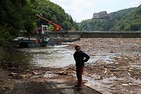 Inondation Luxembourg  22 juillet 2021 nettoyage barrage de Vianden Photo SIBILA LIND