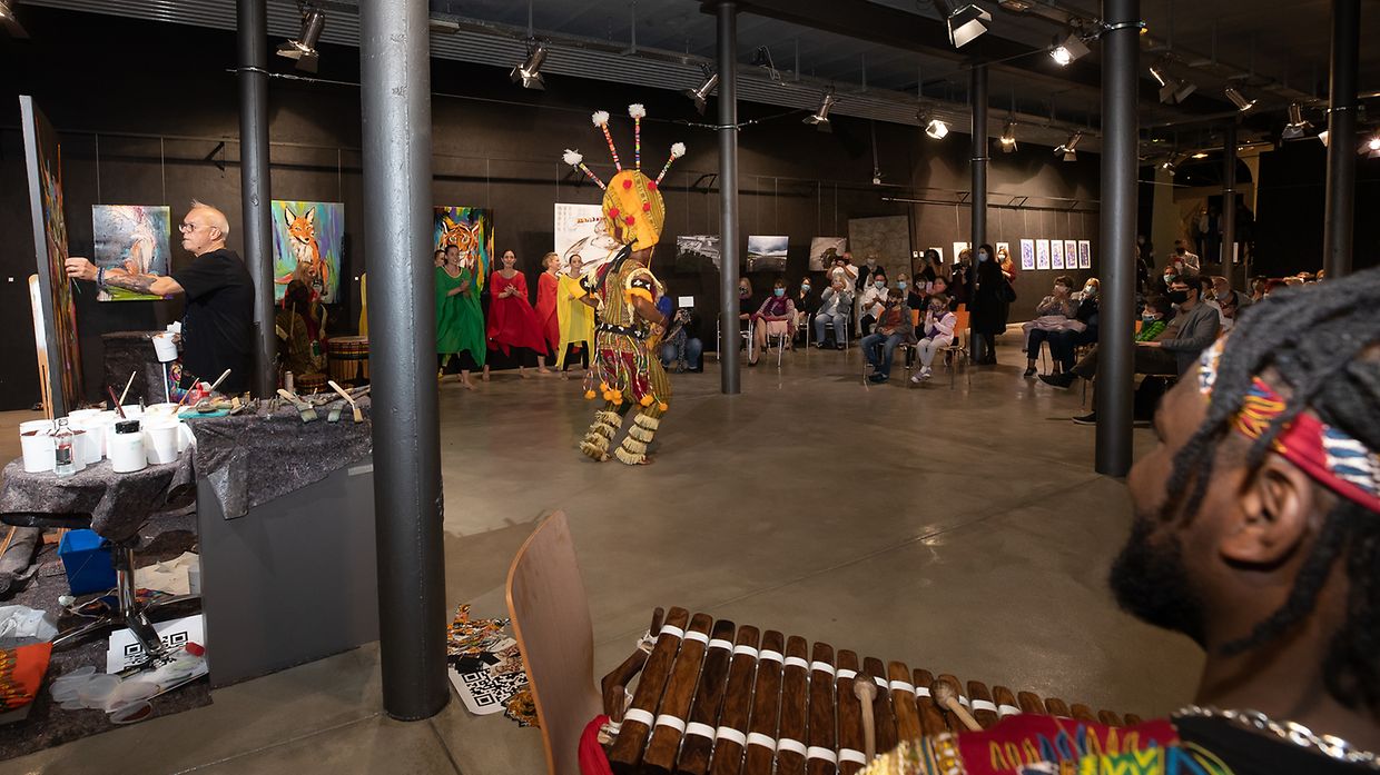 Action Painting Marco Weiten - espace H2O - Differdange -  - 24/09/2020 - photo: claude piscitelli