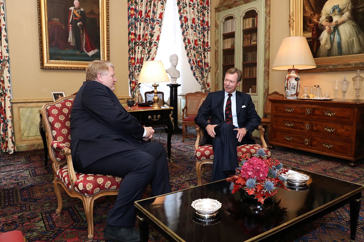 Christian Kmiotek (déi gréng) am Montagmorgen beim Großherzog.