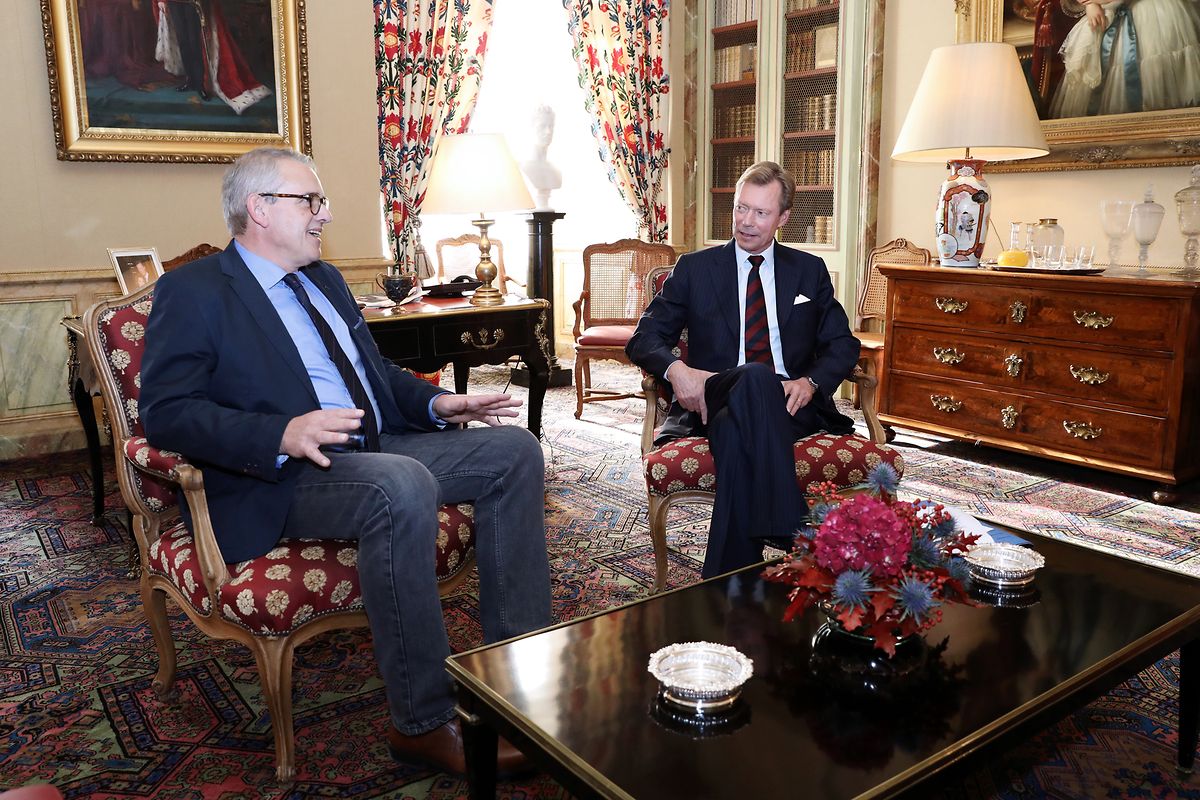 Jean Schoos (ADR) am Montagmorgen beim Großherzog.