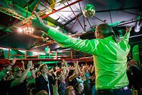 Wahlen Hedquarter déi Gréng, Atelier, élections législatives, Politik, Wahlen 2018, Claude Turmes, Foto Lex Kleren