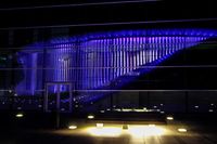 24.10. Luxemburg / Blaue Gebäude für 70 Jahre UNO / Philharmonie Foto:Guy Jallay