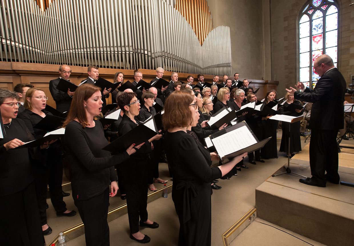 La chorale de la Maîtrise Sainte-Cécile