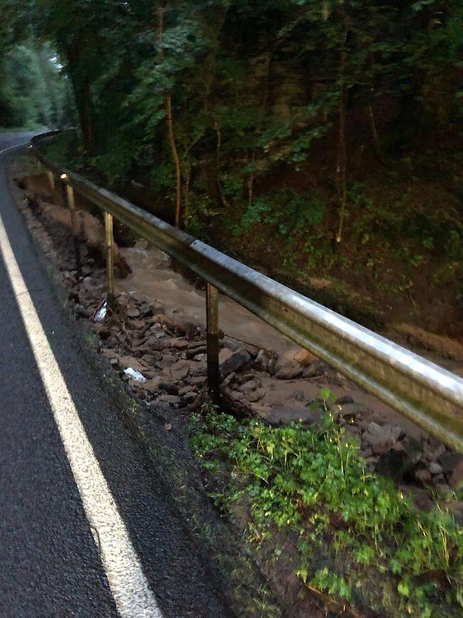 Bilder aus dem Müllerthal, wo die Niederschläge besonders verheerend waren.