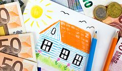 Sechs von zehn Haushalten zahlen einen Hauskredit ab oder zahlen Miete.