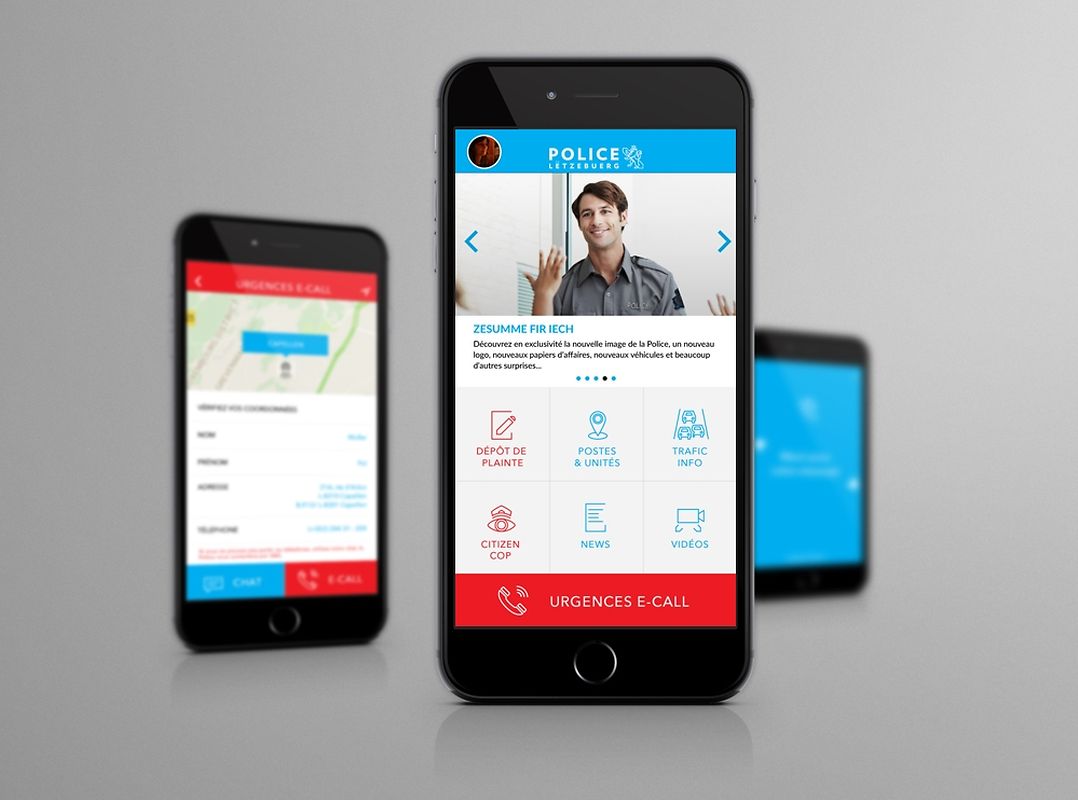 Die offizielle Präsentation der Polizei.