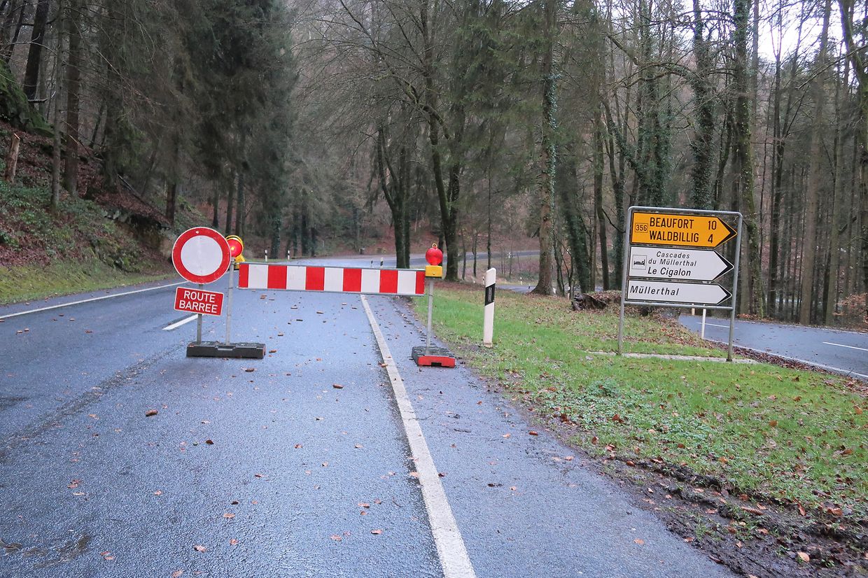 Der CR118 zwischen Consdorf und Müllerthal war vorübergehend gesperrt.