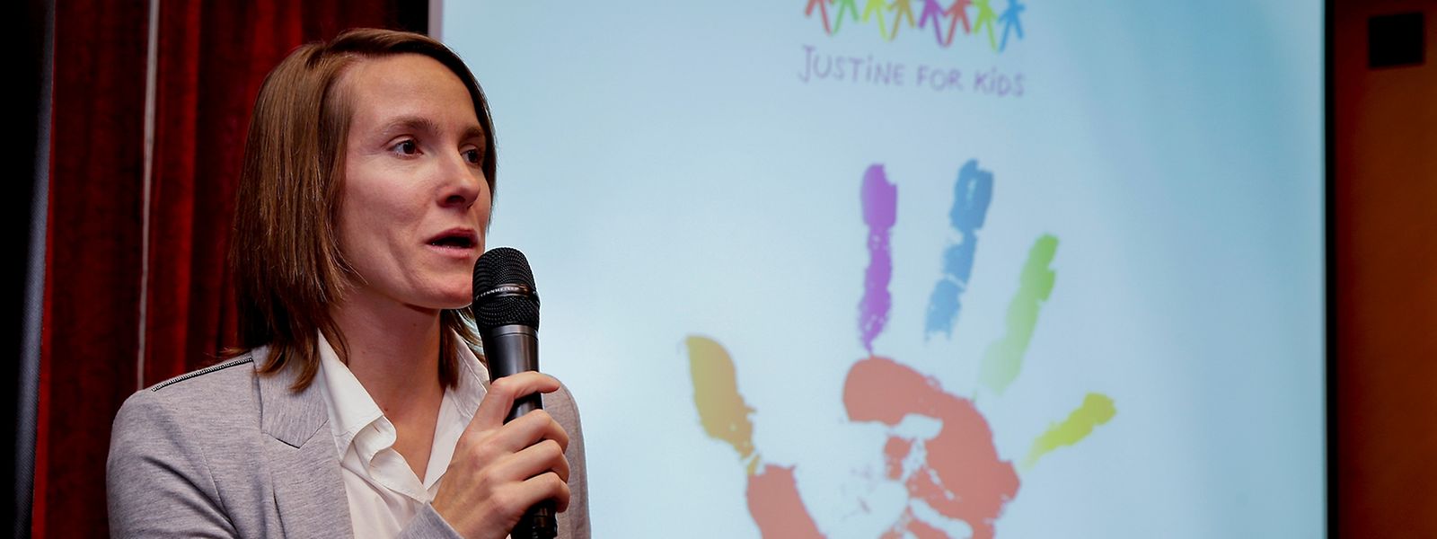Justine Henin stellte ihre Stiftung "Justine for Kids" vor.