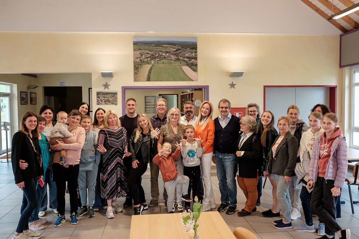 Die Integrationskommission der Gemeinde Flaxweiler zusammen mit der Gemeinde  haben einen  Empfang für die ukrainischen Flüchtlinge