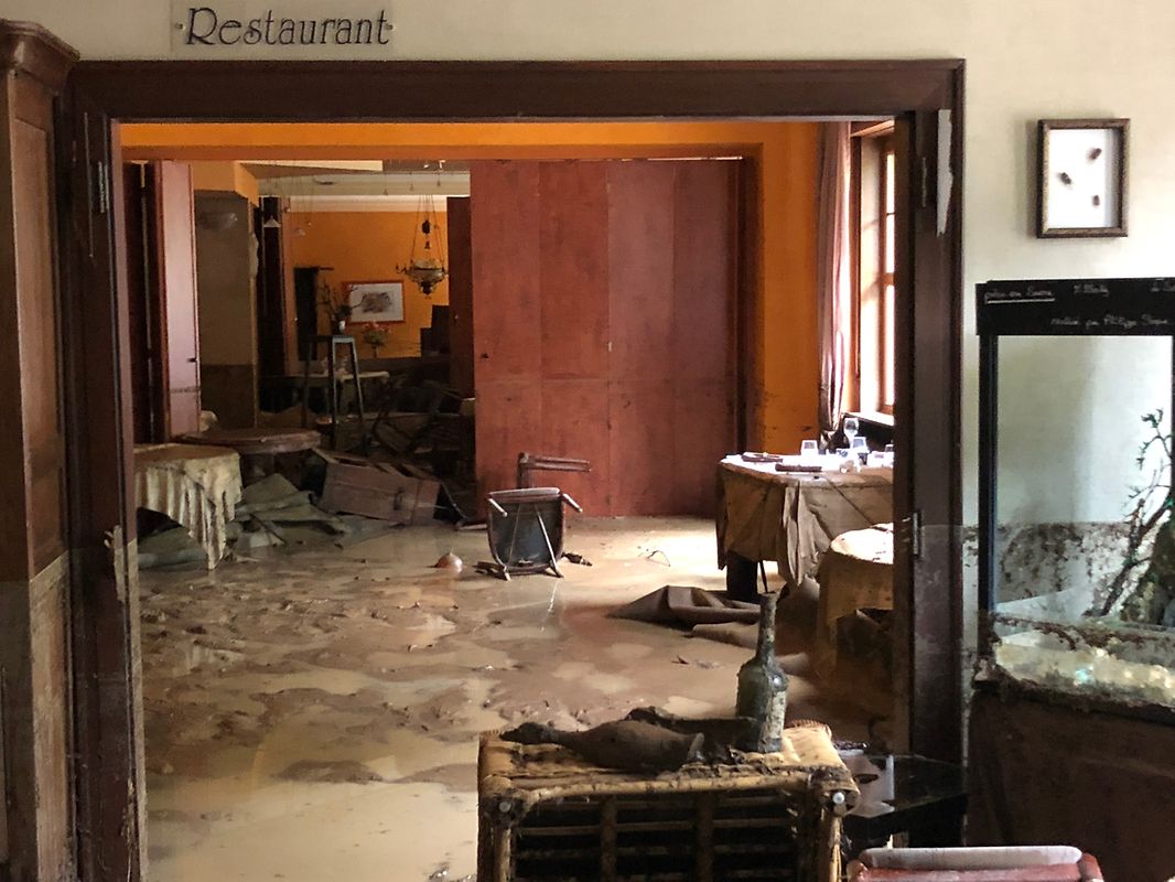 Das Hotel Le Cigalon in Müllerthal wurde schwer beschädigt.
