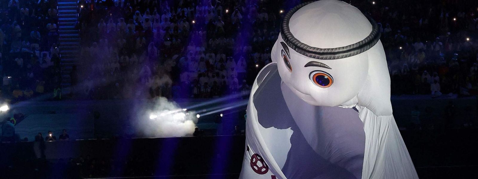 La'eeb, la mascotte de Qatar 2022.
