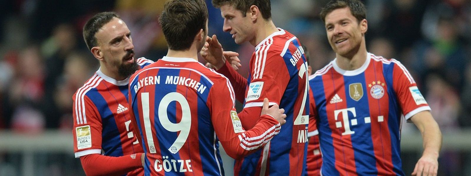 Die Bayern-Spieler konnten einen weiteren Sieg bejubeln.