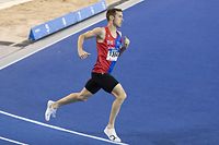 Charel Grethen (800m) / Leichtathletik, Nationale Meisterschaften / 19.02.2023 / Luxemburg / Foto: Christian Kemp