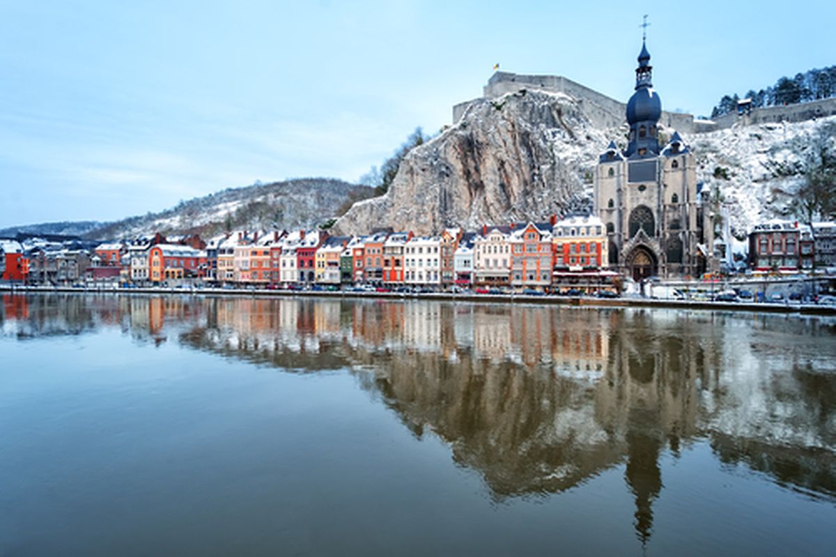 Home of the saxophone, Dinant's striking Citadel and Notre Dame church. Photo: Shutterstock
