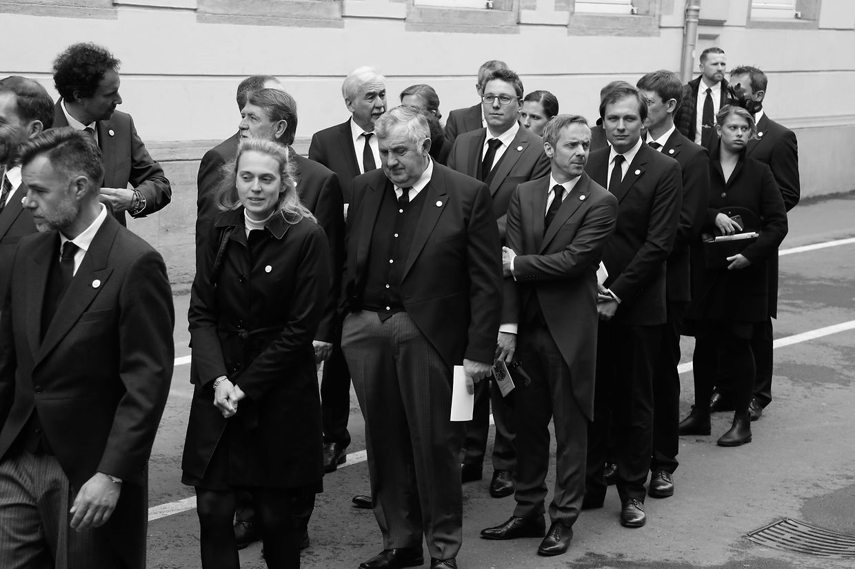 Lokales, Online, Kathedrale, Staatsbegräbnis Großherzog Jean, funérailles Grand-Duc Jean, Eingang Kathedrale,