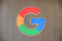 The Google logo is seen January 8, 2020 at the 2020 Consumer Electronics Show (CES) in Las Vegas, Nevada. (Photo by Robyn Beck / AFP)