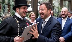 Panorama, Schornsteinfeger zu Besuch im Staatsministerium..Foto: Gerry Huberty/Luxemburger Wort