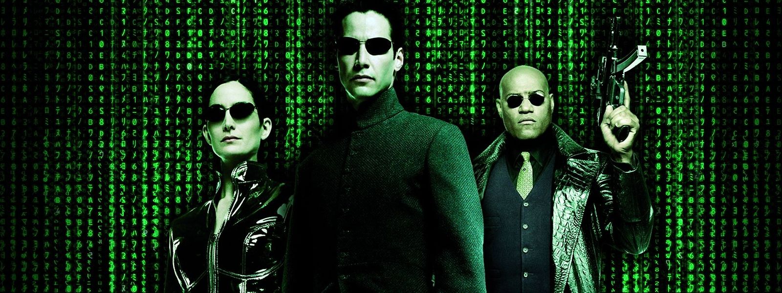 Als Trinity, Neo und Morpheus in „The Matrix“ schrieben Carrie-Anne Moss, Keanu Reeves und Laurence Fishburne (v.l.n.r.) 1999 Filmgeschichte. 