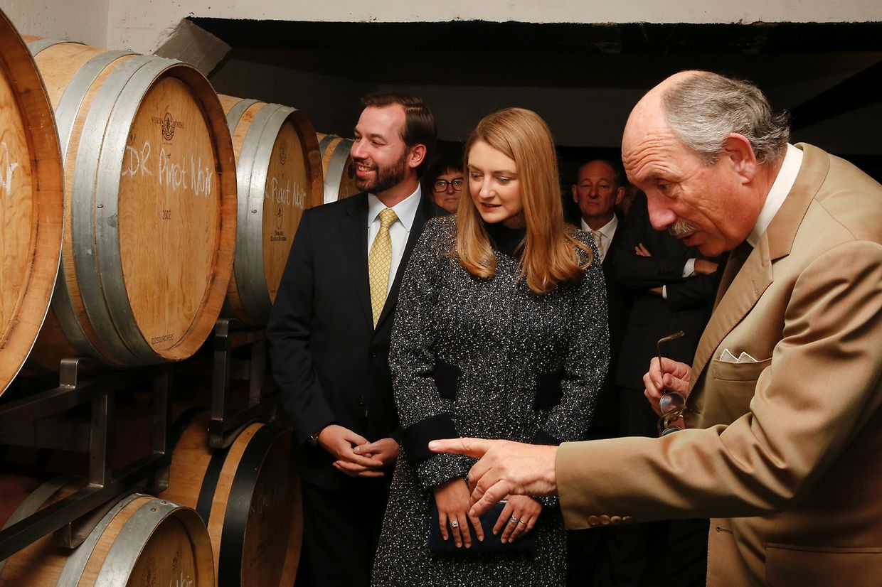 Outubro de 2015: em visita às caves vínícolas Bernard Massard, em Grevenmacher 