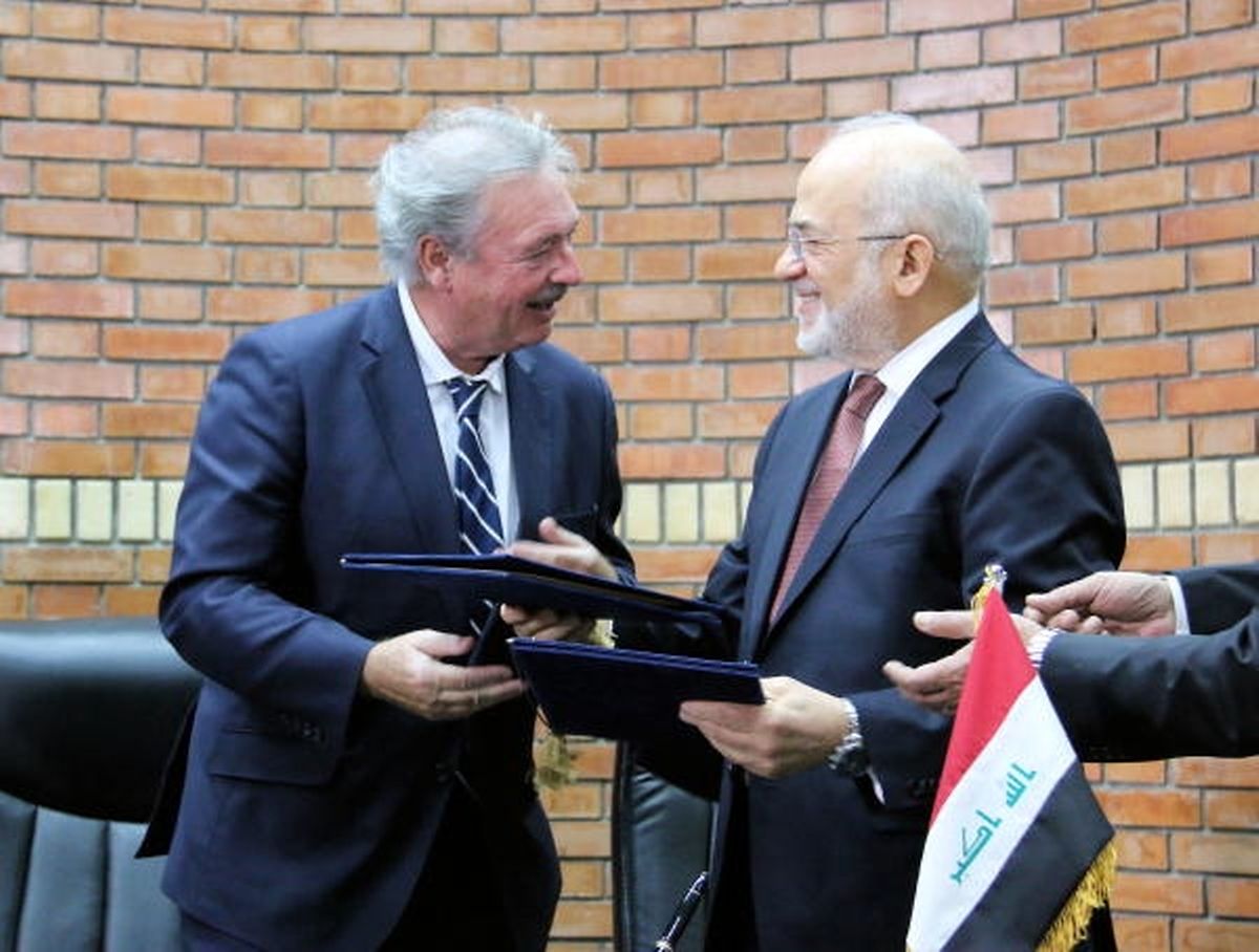 Jean Asselborn avec le ministre des Affaires étrangères de l'Irak, Dr. Ibrahim Abdul-Kareem Jaafari