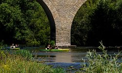 Mit dem Kanu über die Sauer: Da kommt Freude auf.