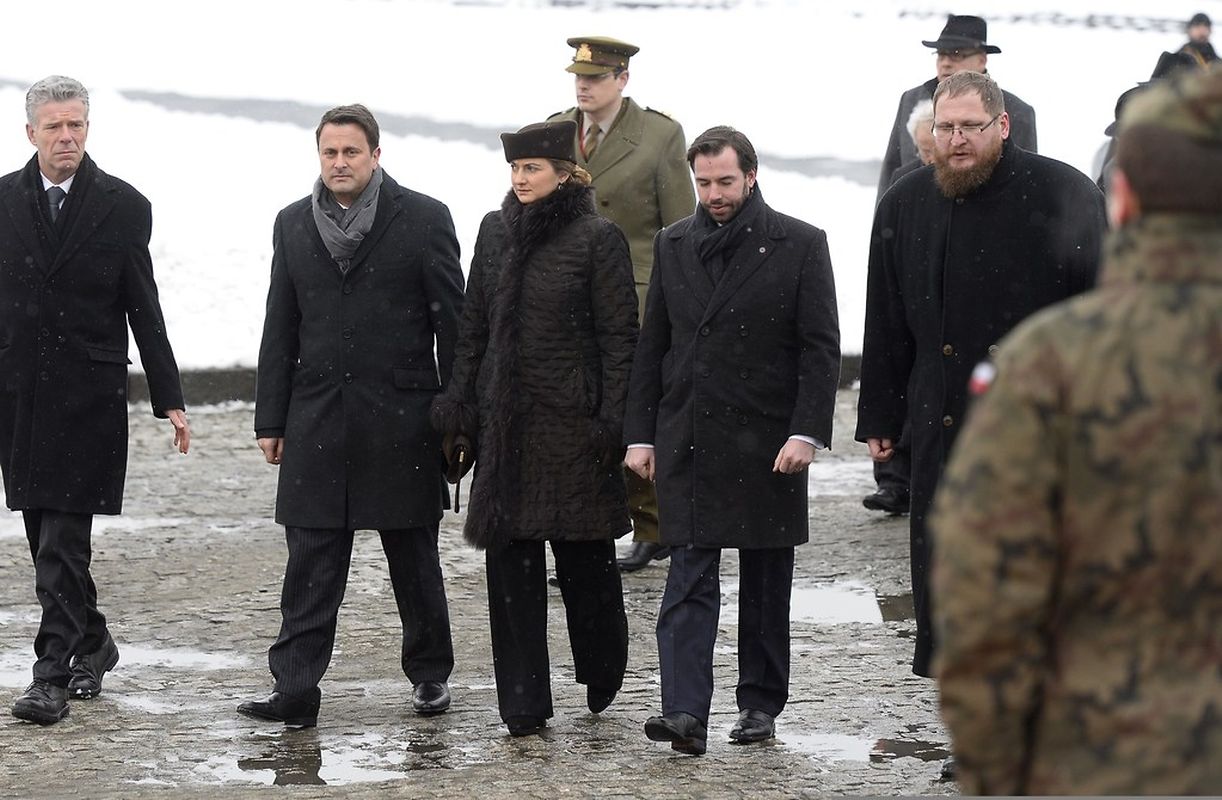 Begleitet wurde das Paar von Premierminister Xavier Bettel.