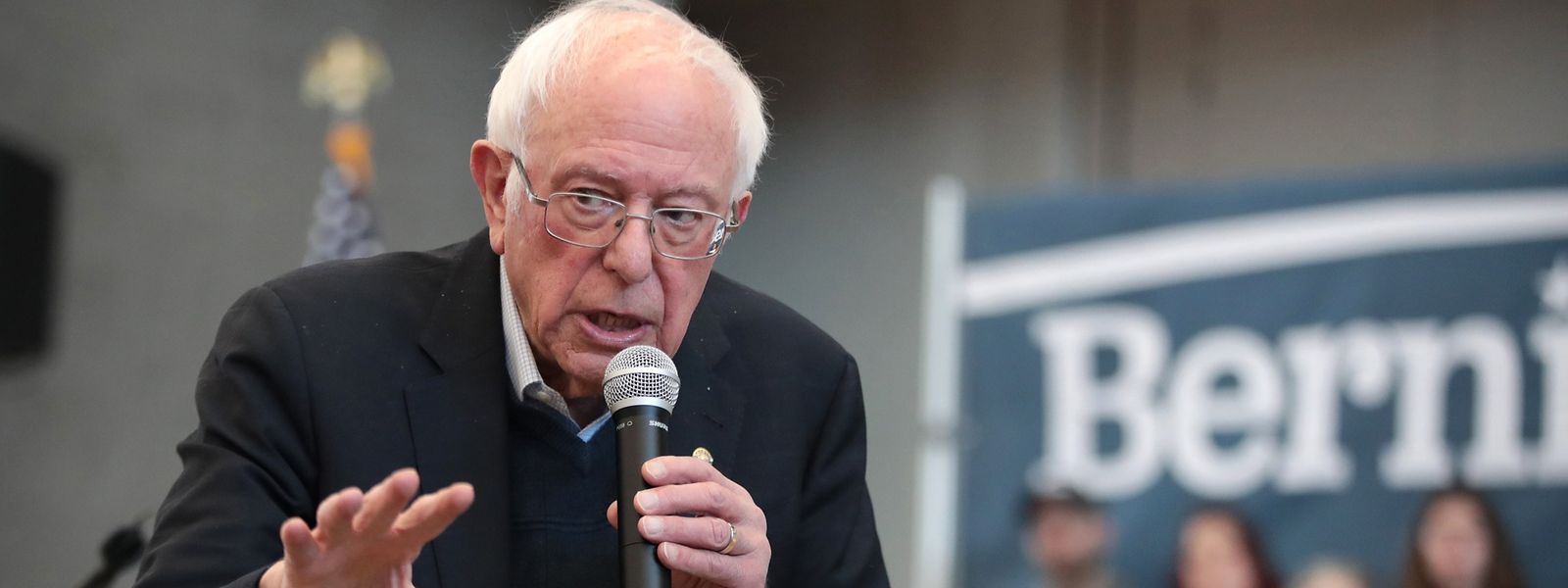 Bernie Sanders liegt in den Umfragen über die demokratischen Präsidentschaftsbewerber vorne.