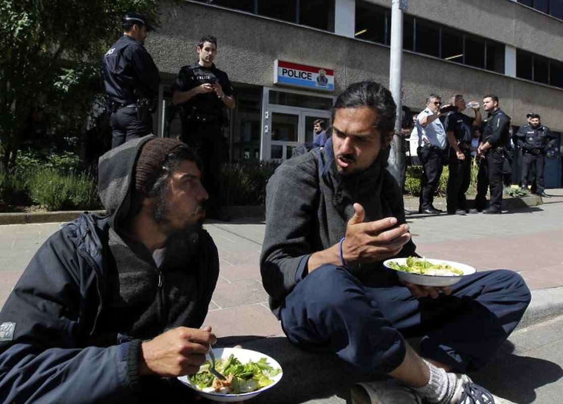 Bei den Krawallen vor dem Konferenzzentrum in Kirchberg waren mehrere Demonstranten und Polizisten verletzt worden.