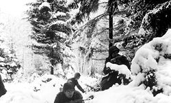 Amerikanische soldaten in den belgischen Ardennen.