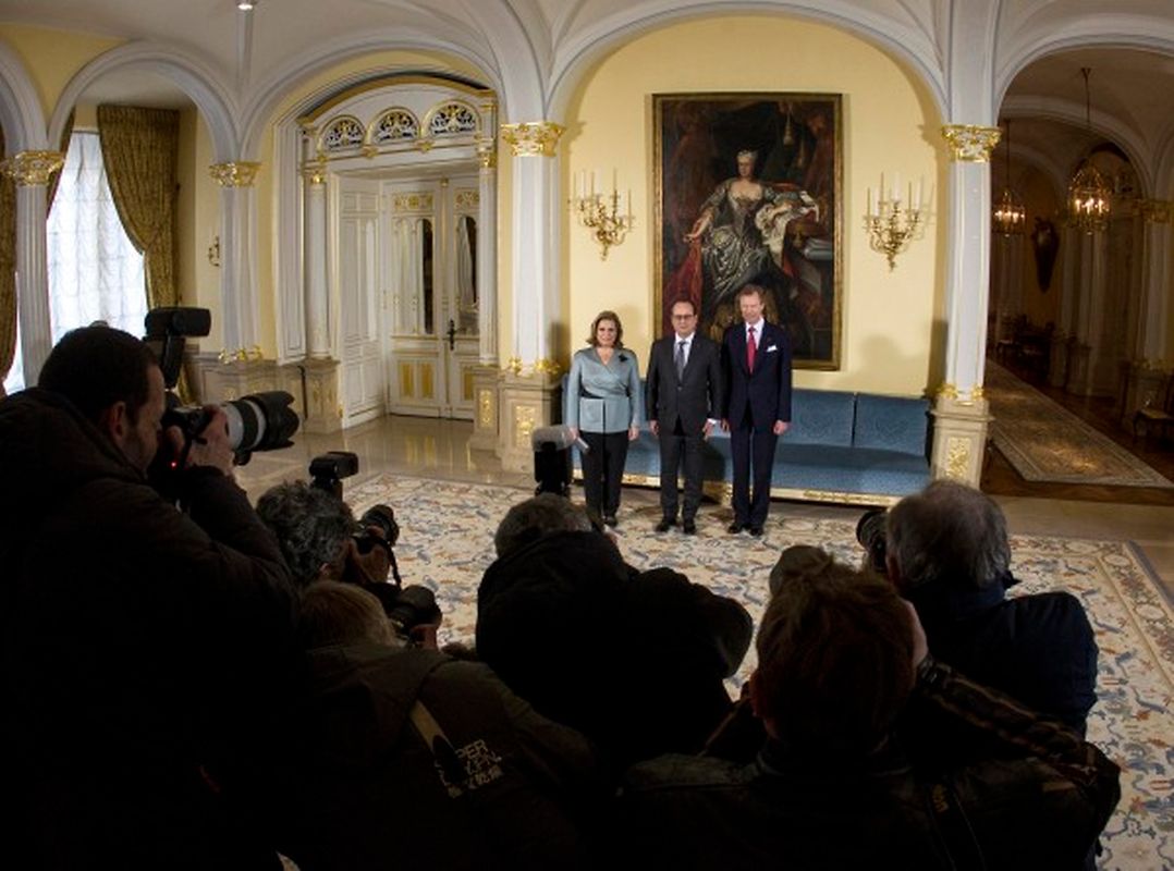 Premier temps de la visite: le palais grand-ducal
