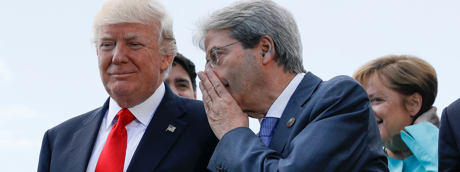 Italiens Premier Paolo Gentiloni mit US-Präsident Donald Trump.