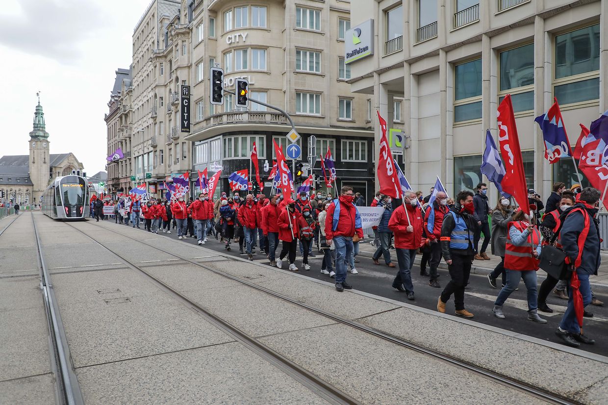Am Samstag wurde in Luxemburg für das Recht auf Wohnen demonstriert.