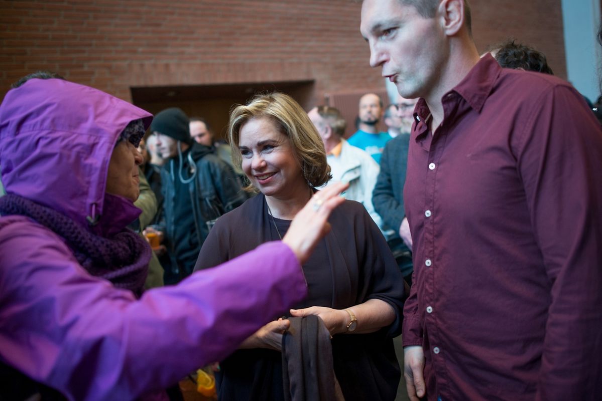 Die Besucher freuten sich darüber Maria Teresa von so nah zu sehen.