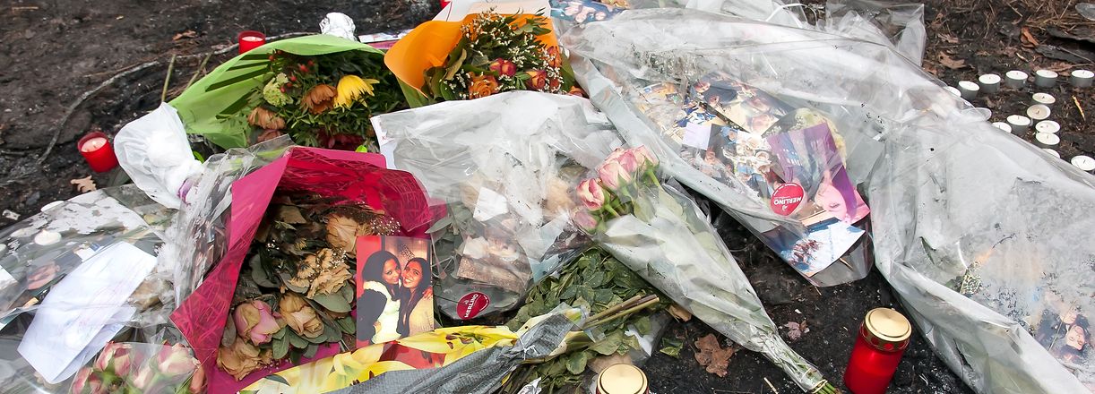 Erinnerung an Ana Lopes am Tatort in Roussy-le-Village.