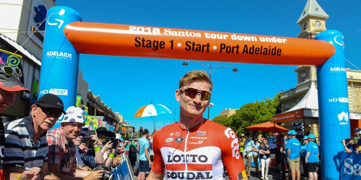 André Greipel a le sourire. L'Allemand a décroché sa première victoire de la saison. 