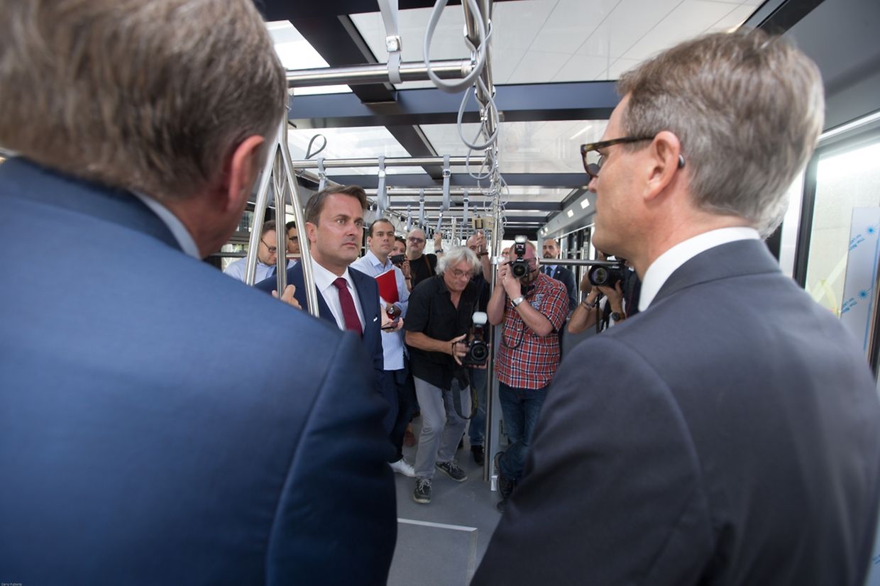 A bord d'une cabine du funiculaire