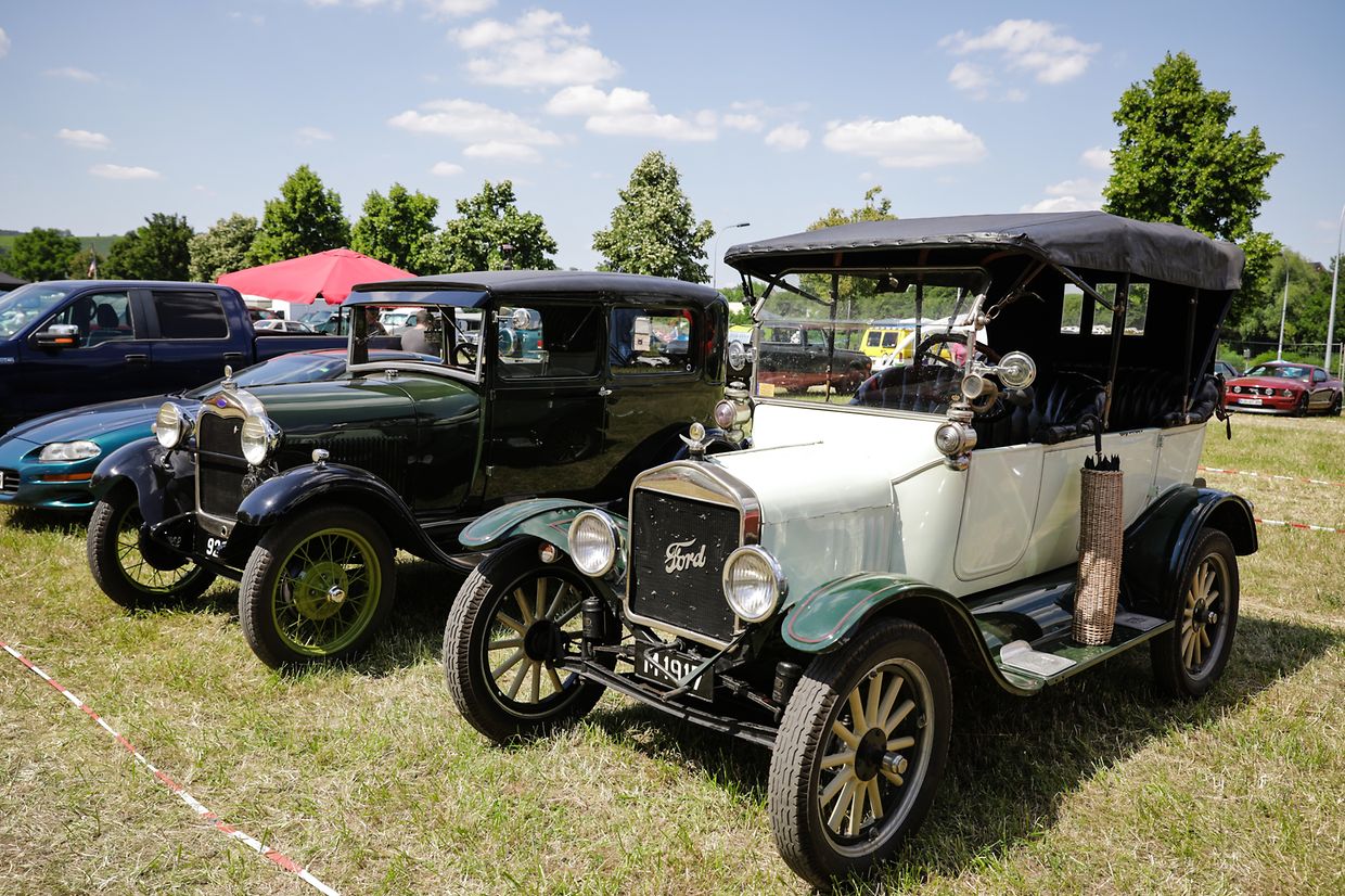 Noch bis Sonntag sind die US-Boliden in Stadtbredimus zu bestaunen.