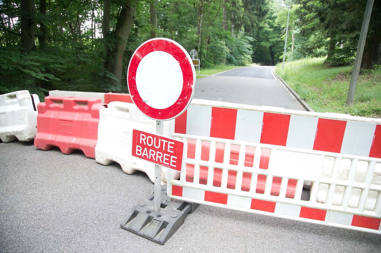 4.6.2018 Luxembourg, Berdorf, erdrutsch nach Hochwasser photo Anouk Antony